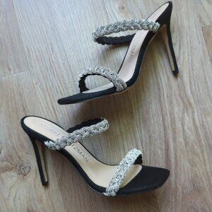 Stuart Weitzman Addison 100 Jeweled Braided Crystal Embellished Aleena